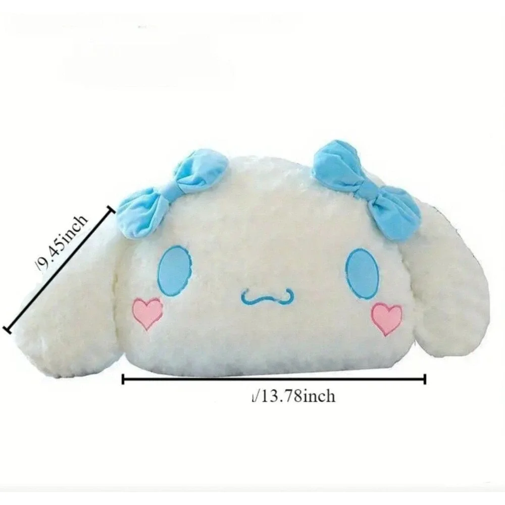 Sanrio Cinnamoroll Plush Pillow Cushion Blue Bows White Fluffy‎ Kawaii